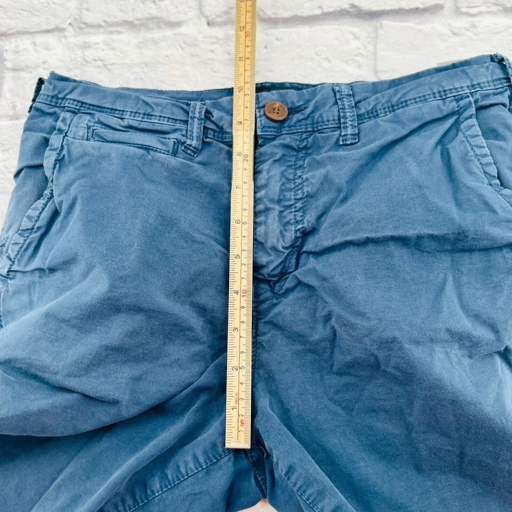 American Eagle Classic Next Level Flex Blue Cargo Chino Shorts Mens 26 Casual